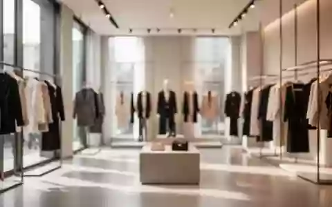 Elegantes Interieur eines gehobenen Bekleidungsgeschäfts mit minimalistischem Design und natürlichem Licht. - Foto: über boerse-global.de