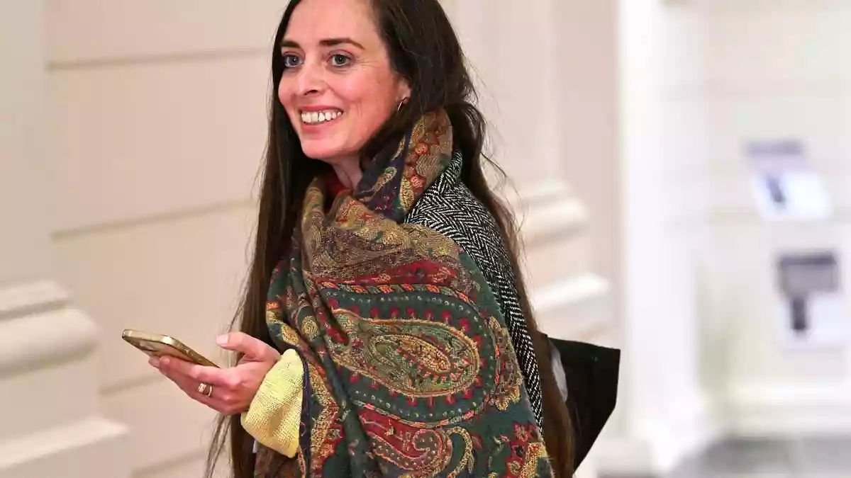 Linke-Abgeordnete Vanessa Emde steht auch parteiintern in der Kritik. (Archivbild)  - Bild: Soeren Stache/dpa