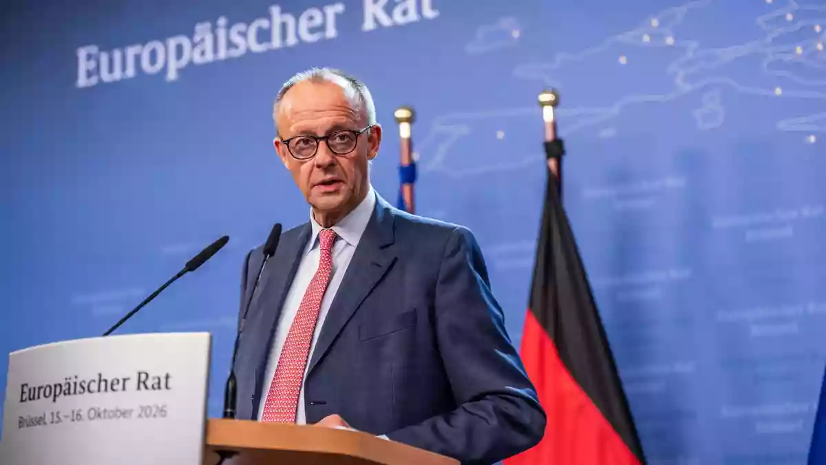Kanzler Merz in Brüssel: "Ich fahre zurück nach Deutschland mit dem guten Gefühl, Europa ist handlungsfähig, außenpolitisch, wirtschaftspolitisch. Wir gehen den richtigen Weg." - Bild: Michael Kappeler/dpa