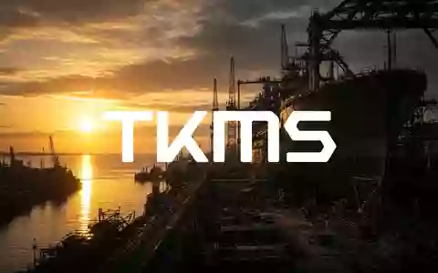 Moderne Werftanlagen im goldenen Morgenlicht als Symbol für den Aufschwung der maritimen Industrie. - Foto: über boerse-global.de