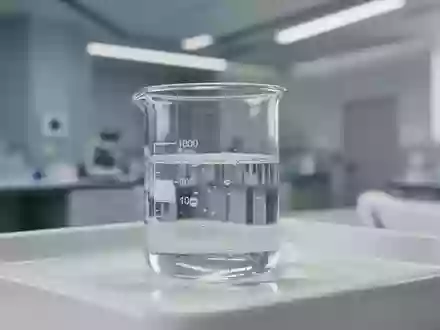 Ein steriler, minimalistischer Laborraum mit einem gläsernen Gefäß auf einer weißen Oberfläche, eingefangen in hellem Tageslicht. - Foto: über boerse-global.de