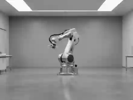 Ein minimalistisches, helles Industrielabor mit einem mechanischen Roboterarm im unscharfen Hintergrund. - Foto: über boerse-global.de