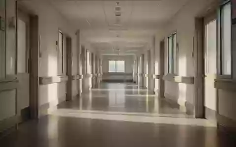 Ein leerer, modern gestalteter Krankenhausflur mit hellem Lichteinfall und klaren architektonischen Linien. - Foto: über boerse-global.de
