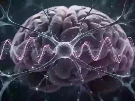 Abstrakte Darstellung neuronaler Netzwerke im Gehirn mit leuchtenden Synapsen und rhythmischen Wellenmustern in dunkler Umgebung. - Foto: über boerse-global.de
