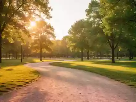Ein sonniger, weitläufiger Parkweg im Grünen, der zu Bewegung und körperlicher Aktivität einlädt. - Foto: über boerse-global.de