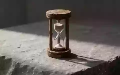 Eine Sanduhr auf einem steinernen Untergrund als Symbol für das Altern und den kognitiven Prozess. - Foto: über boerse-global.de