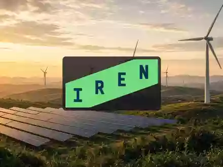 Moderne Wind- und Solarparkanlage in einer weitläufigen Landschaft bei Sonnenuntergang als Symbol für nachhaltige Energien. - Foto: über boerse-global.de