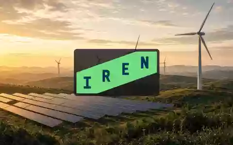 Moderne Wind- und Solarparkanlage in einer weitläufigen Landschaft bei Sonnenuntergang als Symbol für nachhaltige Energien. - Foto: über boerse-global.de