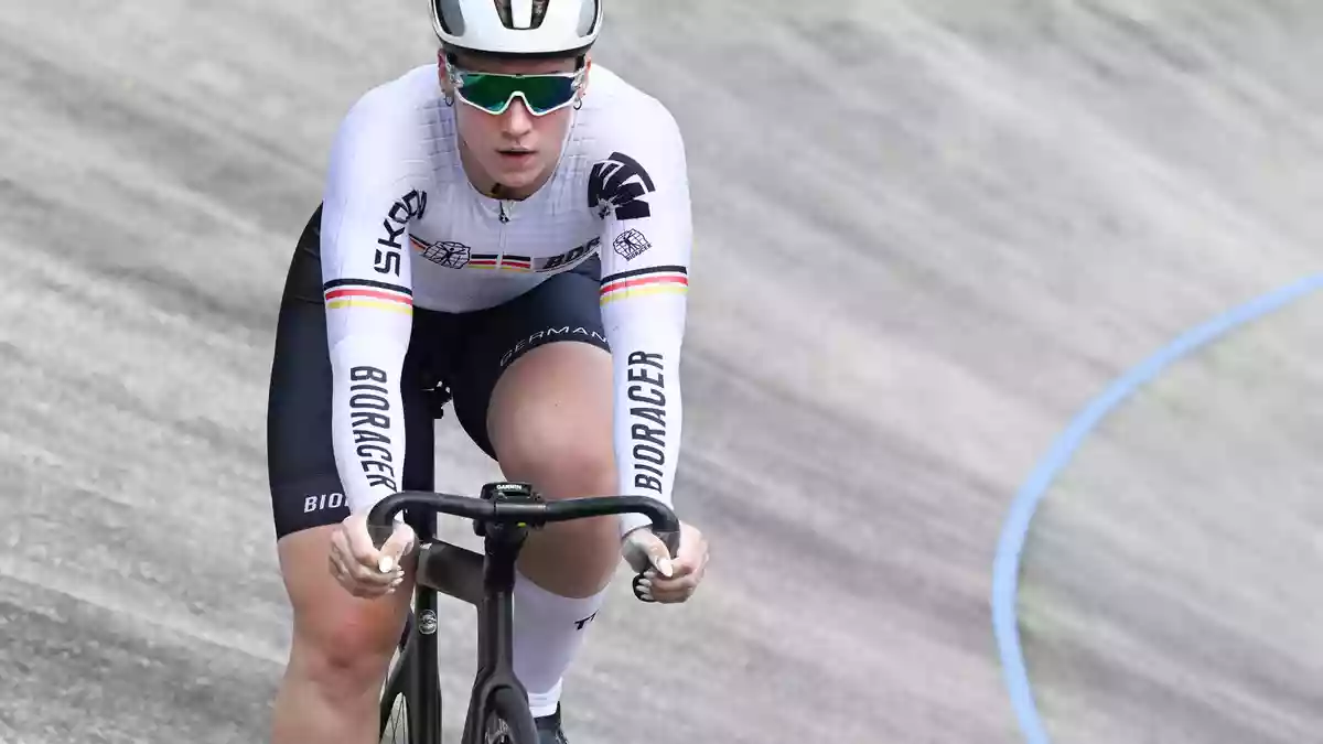 Pauline Grabosch hat bei der Bahnrad-WM in Shanghai die Goldmedaille im 1.000-Meter-Zeitfahren gewonnen. (Archivbild) - Bild: Bernd Weißbrod/dpa