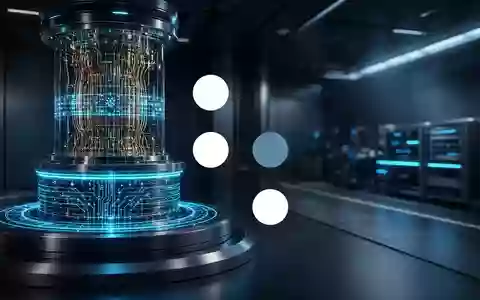 Abstrakte Darstellung eines Quantencomputers mit leuchtenden Schaltkreisen in einer technologischen Laborumgebung. - Foto: ĂĽber boerse-global.de