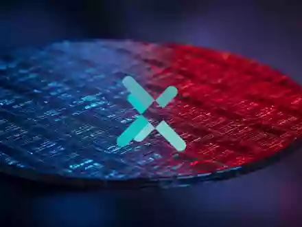 Abstrakte Darstellung eines Halbleiter-Wafers in einer technologischen, volatilen Marktstimmung. - Foto: über boerse-global.de