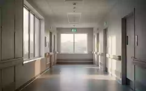 Ein heller, moderner Krankenhausflur mit natürlichem Lichteinfall und minimalistischer Architektur. - Foto: über boerse-global.de