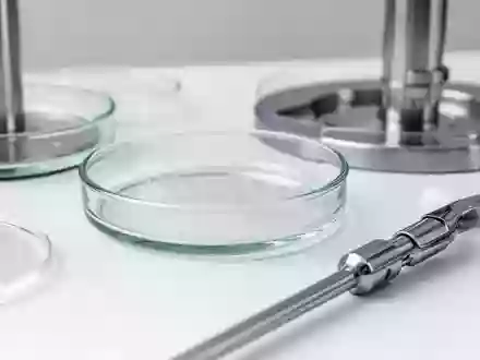 Sterile medizinische LaborausrĂĽstung und Petrischalen in einer klinischen Umgebung. - Foto: ĂĽber boerse-global.de