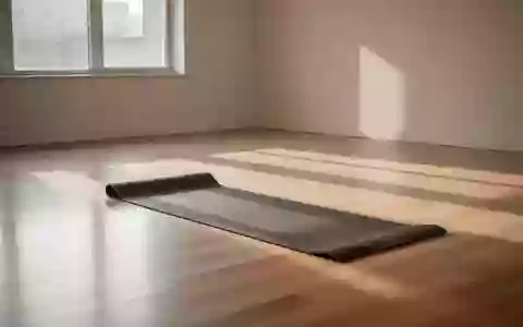Eine leere, lichtdurchflutete Pilates-Matte in einem minimalistischen Studio mit Holzboden. - Foto: über boerse-global.de