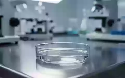 Ein steriles Laborumfeld mit einer Petrischale auf einer Edelstahloberfläche, das die wissenschaftliche Forschung symbolisiert. - Foto: über boerse-global.de