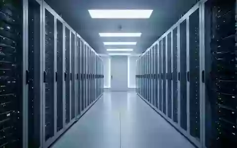 Moderne, minimalistische Serverraum-Umgebung mit bläulicher Beleuchtung zur Veranschaulichung digitaler Sicherheitsprozesse. - Foto: über boerse-global.de