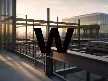 Moderne Baustelle mit Stahlträgern und Glasarchitektur im goldenen Licht, die eine langfristige Entwicklung symbolisiert. - Foto: über boerse-global.de