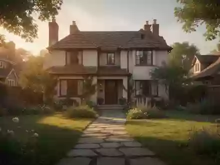 Ein Einfamilienhaus mit gepflegtem Garten und einem Steinweg bei sonnigem Licht. - Foto: über boerse-global.de