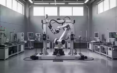 Ein steriles, hochmodernes Testlabor für industrielle Robotik mit Präzisions-Prüfvorrichtungen und technischer Ausstattung. - Foto: über boerse-global.de