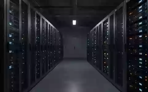 Dunkler, moderner Serverraum mit blinkenden Kontrollleuchten in den Server-Racks. - Foto: über boerse-global.de