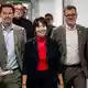 Die Spitzen von Linke, Grünen und SPD haben ihre Sondierungen zur Regierungsbildung erfolgreich abgeschlossen.     - Bild: Fabian Sommer/dpa