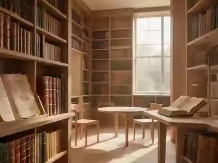Ein sonnendurchfluteter, ruhiger Bibliotheksraum mit hohen Bücherregalen aus Holz und schlichter Einrichtung. - Foto: über boerse-global.de