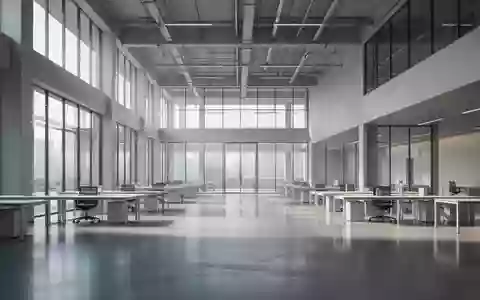 Ein minimalistischer, heller Innenraum einer Industriehalle mit klaren geometrischen Linien und natürlichem Lichteinfall. - Foto: über boerse-global.de