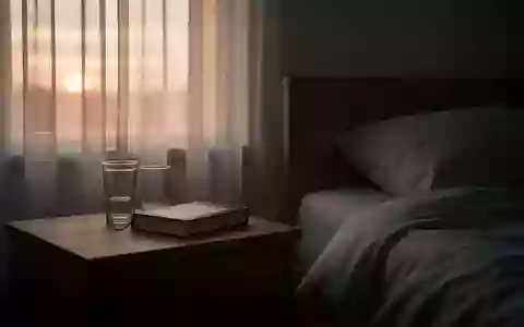 Ein ruhiges, minimalistisch eingerichtetes Schlafzimmer im sanften Morgenlicht, das eine Atmosphäre der Erholung vermittelt. - Foto: über boerse-global.de