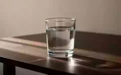 Ein Glas frisches Wasser auf einem schlichten Holztisch bei natürlichem Tageslicht. - Foto: über boerse-global.de