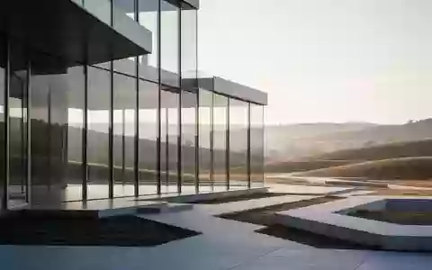 Moderne architektonische Struktur in einer ruhigen Landschaft, die den gesellschaftlichen Wandel und Stiftungszwecke symbolisiert. - Foto: über boerse-global.de