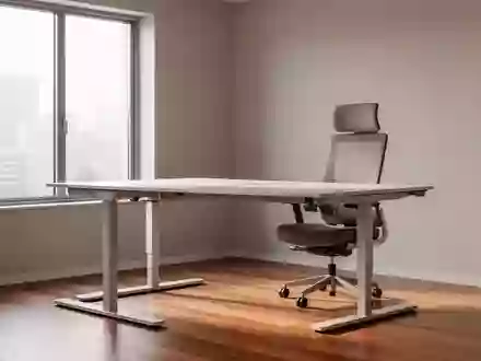Ein minimalistisch gestalteter, ergonomischer Arbeitsplatz in einem hellen Büro mit einem höhenverstellbaren Schreibtisch. - Foto: über boerse-global.de