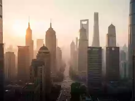 Blick auf die Skyline des Finanzdistrikts von Shanghai während der Dämmerung. - Foto: über boerse-global.de