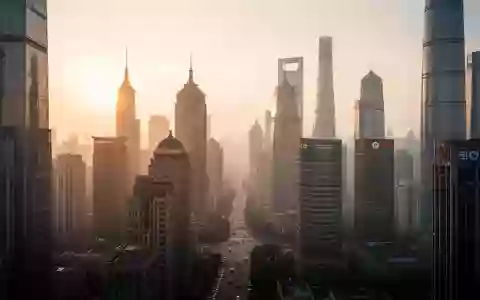 Blick auf die Skyline des Finanzdistrikts von Shanghai während der Dämmerung. - Foto: über boerse-global.de