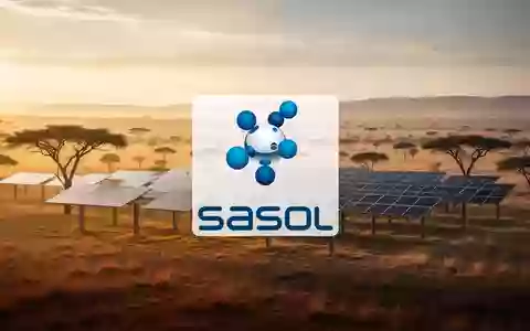 Weitläufige afrikanische Savanne bei Sonnenaufgang mit einer modernen Solaranlage zur nachhaltigen Energieerzeugung. - Foto: über boerse-global.de
