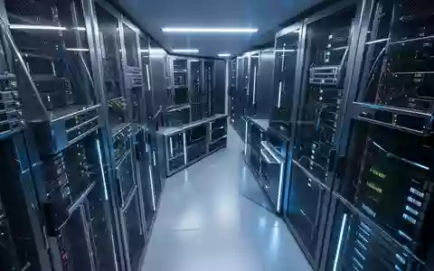 Moderne Serverinfrastruktur mit blauer Beleuchtung in einem Rechenzentrum. - Foto: über boerse-global.de
