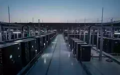 Moderne Glasfaser-Infrastruktur in einer Industrieanlage bei Dämmerung. - Foto: über boerse-global.de