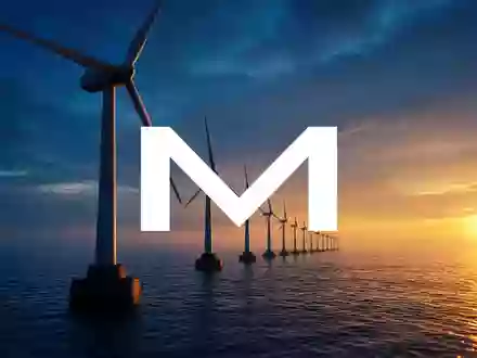 Moderne Windkraftanlagen in einer weitläufigen Landschaft bei Sonnenuntergang als Symbol für den Energiesektor. - Foto: über boerse-global.de
