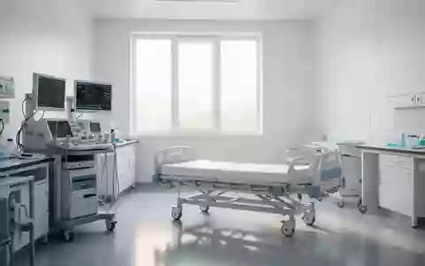 Ein steriler, leerer Untersuchungsraum in einem klinischen Forschungslabor mit medizinischen Diagnosegeräten. - Foto: über boerse-global.de