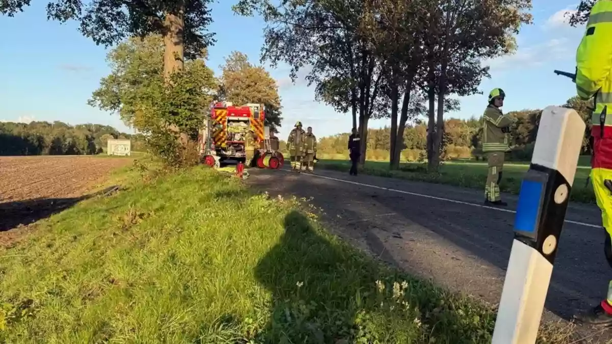 FW Ratingen: Tödlicher Verkehrsunfall auf der Essener Straße - Bild: presseportal.de