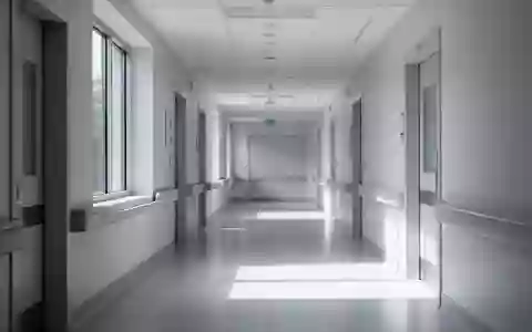 Ein heller, steriler Krankenhausflur in einer Universitätsklinik mit moderner Architektur und einfallendem Tageslicht. - Foto: über boerse-global.de
