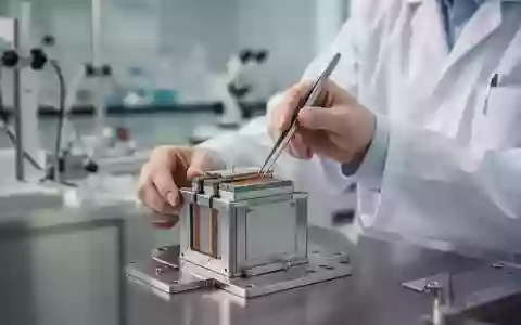 Ein Wissenschaftler arbeitet in einem modernen Labor an einer neuartigen Schwefelkathode für Batterien. - Foto: über boerse-global.de