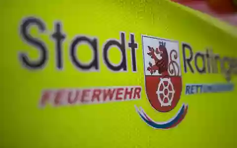 FW Ratingen: Gabelstapler an Lagerhalle in Brand geraten - Foto: presseportal.de