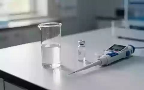 Ein medizinisches Labor-Setup mit einer zentrifugierten Blutprobe in einem Reagenzglas auf einer sterilen Arbeitsfläche. - Foto: über boerse-global.de