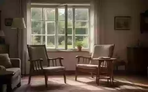 Ein ruhiges, sonnendurchflutetes Wohnzimmer mit Blick in einen Garten, das eine häusliche Pflegesituation symbolisiert. - Foto: über boerse-global.de