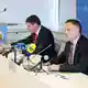 Auf einer Pressekonferenz zum Vermisstenfall gaben der leitende Kriminaldirektor Robert Fuchs (rechts im Bild) und Oberstaatsanwalt Thomas Rauscher Details zur Ausgrabung bekannt. - Bild: Daniel Löb/dpa