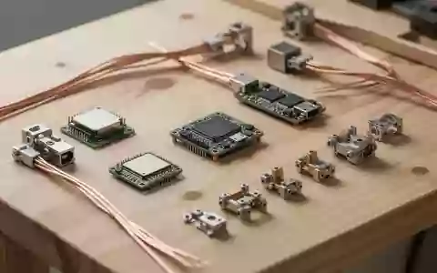 Nahaufnahme einer Werkbank mit modularen elektronischen Komponenten und Bauteilen auf einer hellen Holzoberfläche. - Foto: über boerse-global.de