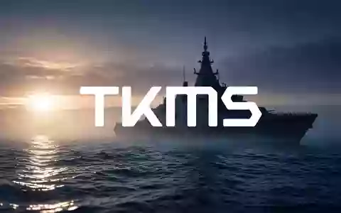 Silhouette eines modernen Marineschiffs in nebligen Gewässern bei Sonnenaufgang, symbolisch für die maritime Verteidigungsindustrie. - Foto: über boerse-global.de