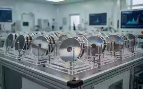 Moderne Fertigungsanlage für Halbleiter mit Silizium-Wafern auf einer Arbeitsstation. - Foto: über boerse-global.de