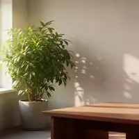 Ein heller, minimalistischer Büroraum mit einer großen Grünpflanze und natürlichem Tageslicht, das durch ein Fenster fällt. - Foto: über boerse-global.de