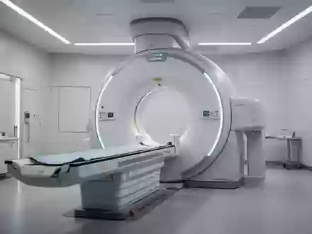 Modernes CT-Scanner-Gerät in einer klinischen Umgebung ohne Personen und ohne Textanzeigen. - Foto: über boerse-global.de